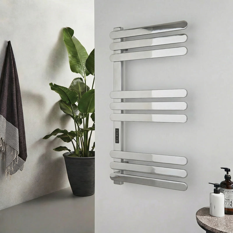 Kartell Selecta 1100x500mm Smart Dry Electric Heated Towel Rail Chrome - SEL1100500CP