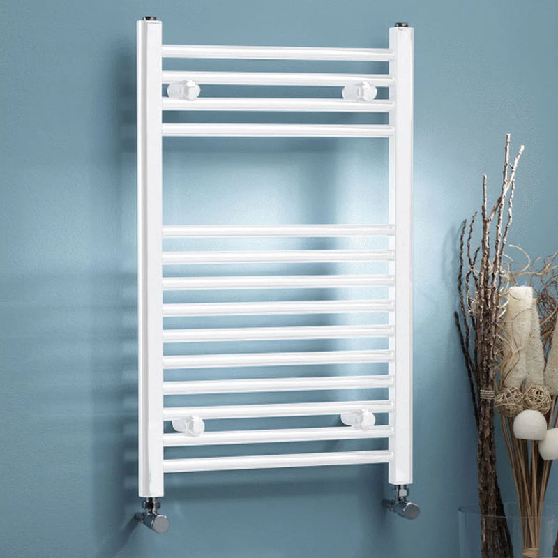 Kartell Straight 500x800 Heated Towel Rail White - STR508W