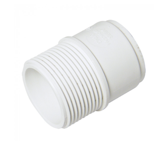 FloPlast WS63 ABS Solvent Waste 32mm Male Adaptor - White