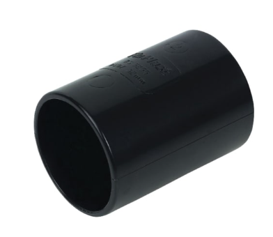 FloPlast WS08B ABS Solvent Waste 40mm Coupling - Black
