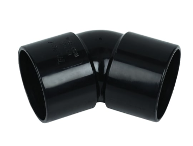FloPlast WS19B ABS Solvent Waste 40mm 135° Obtuse Elbow - Black