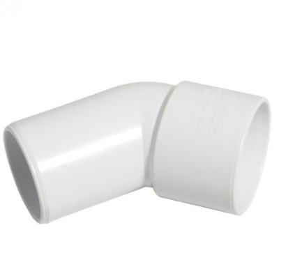 FloPlast WS77W ABS Solvent Waste 40mm 135° Obtuse Street Elbow - White