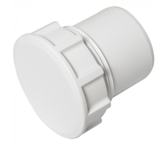 FloPlast WS31W ABS Solvent Waste 40mm Access Plug - White