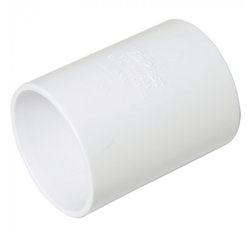 FloPlast WS09W ABS Solvent Waste 50mm Coupling - White