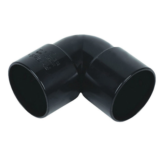 FloPlast WS12B ABS Solvent Waste 50mm 90° Elbow - Black