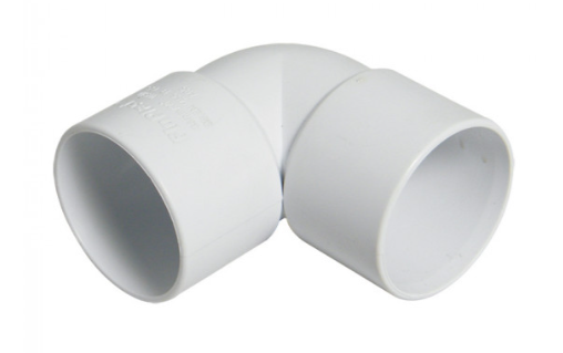 FloPlast WS12W ABS Solvent Waste 50mm 90°  Elbow - White