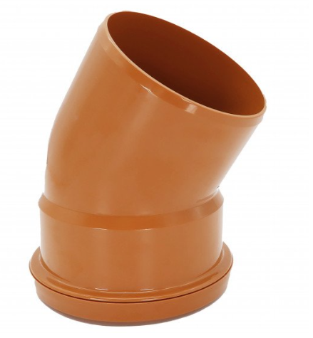 FloPlast D164 110mm Underground Drainage Single Socket 30° Bend