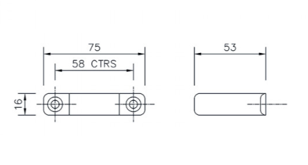 FloPlast WS34W ABS Solvent Waste 32mm Pip Clip - White