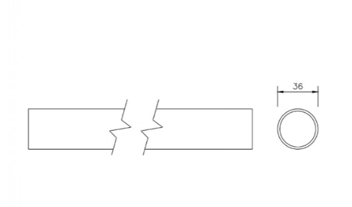 FloPlast WS01W ABS Solvent Waste 32mm x 3m Pipe - White