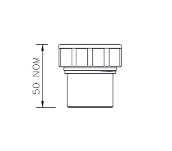FloPlast WS30W ABS Solvent Waste 32mm Access Plug - White