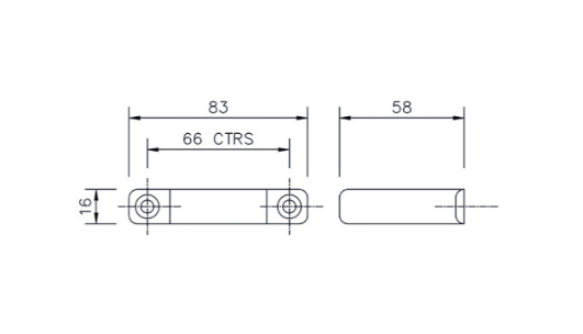 FloPlast WS35W ABS Solvent Waste 40mm Pipe Clip - White