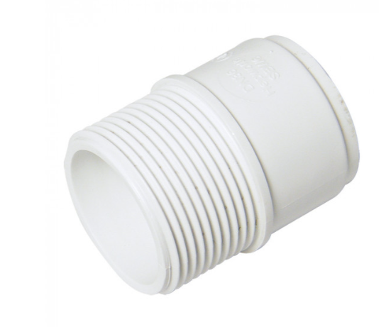 FloPlast WS64W ABS Solvent Waste 40mm Male Adaptor - White