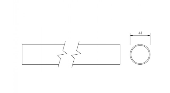 FloPlast WS02W ABS Solvent Waste 40mm x 3m Pipe - White