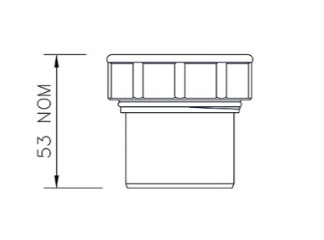 FloPlast WS31W ABS Solvent Waste 40mm Access Plug - White