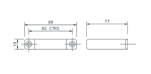 FloPlast WS36B ABS Solvent Waste 50mm Pip Clip - Black