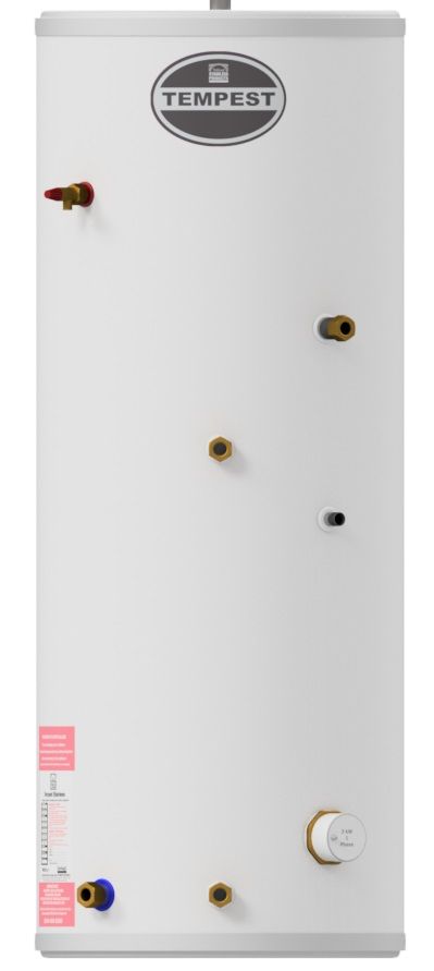 Telford Tempest 125L SLIMLINE Indirect Unvented Cylinder - TSMI125SL