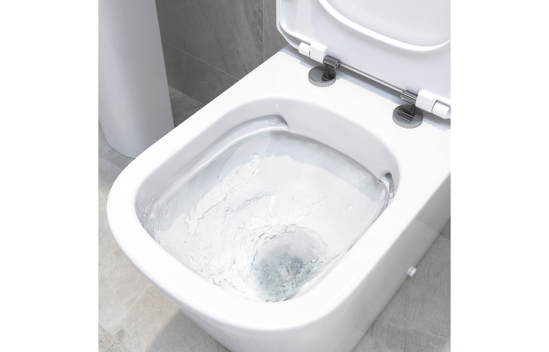 Tilia Rimless Comfort Height Close Coupled Toilet Closed Back - DIPTP0176