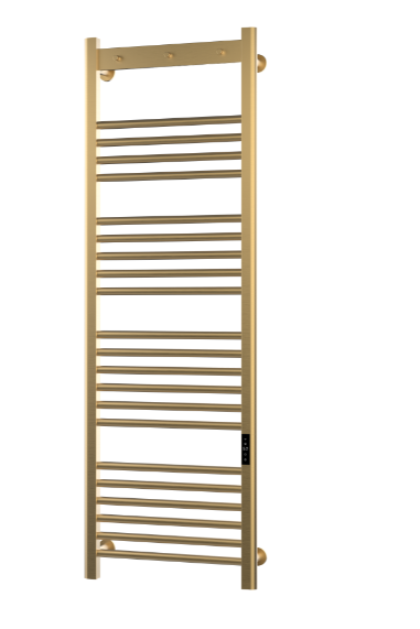 Kartell Toro 1500x500mm Smart Dry Electric Heated Towel Rail Brushed Brass - TOR1500500BB