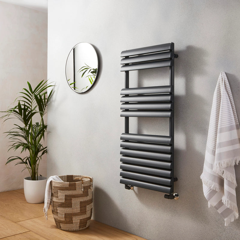 Kartell Venetian 1100x500mm Heated Towel Rail Anthracite - VEN1100-500A