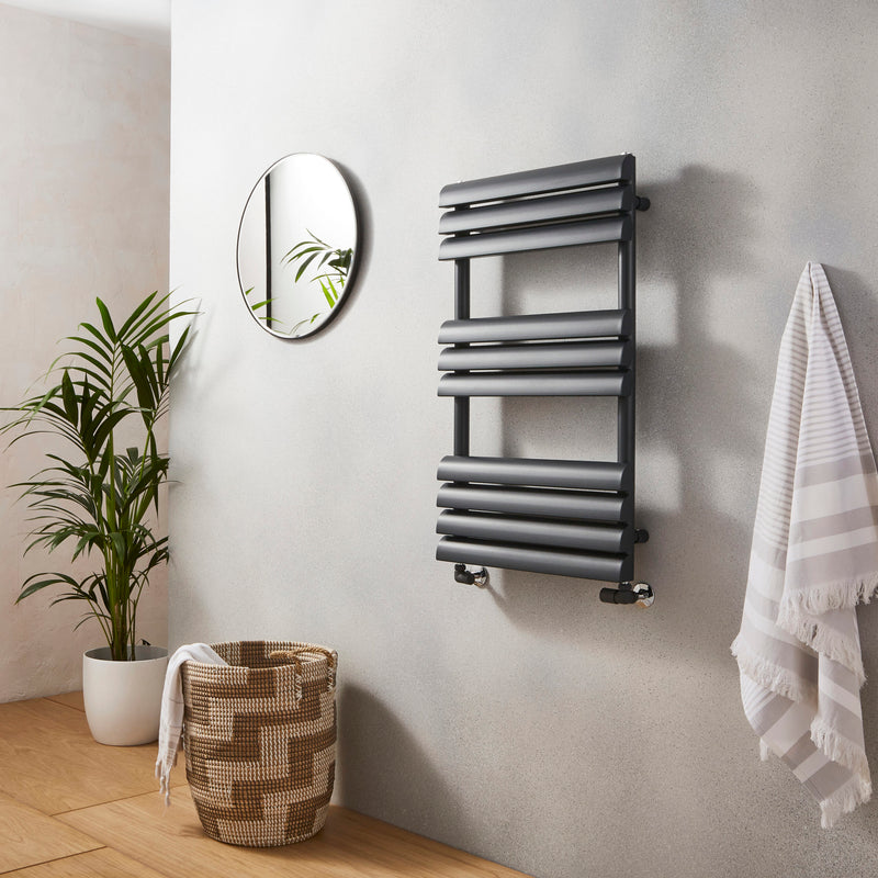 Kartell Venetian 800x500mm Heated Towel Rail Anthracite - VEN850-500A