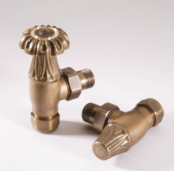 Kartell Nostalgia Angled Radiator Valve - VLVCHA-AB1