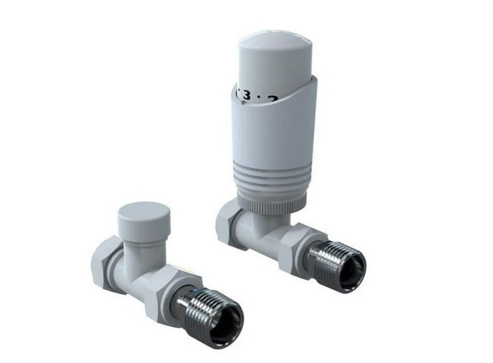 Kartell Straight White Twin Pack TRV And Locksheild - WT-TRV201S