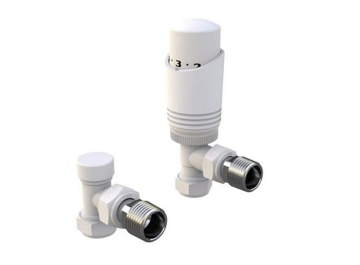 Kartell Angled Corner White Twin Pack TRV And Locksheild - WT-TRV301A
