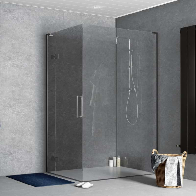 Splashpanel PVC Wall Panel 2400x1000x10mm (PACK 2) - Grey Concrete Matt - SPWGRECON