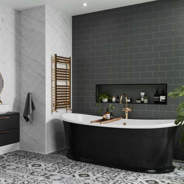 Grant Westfield Multipanel Metro Tile Wall Panel - Monument Grey MT780M
