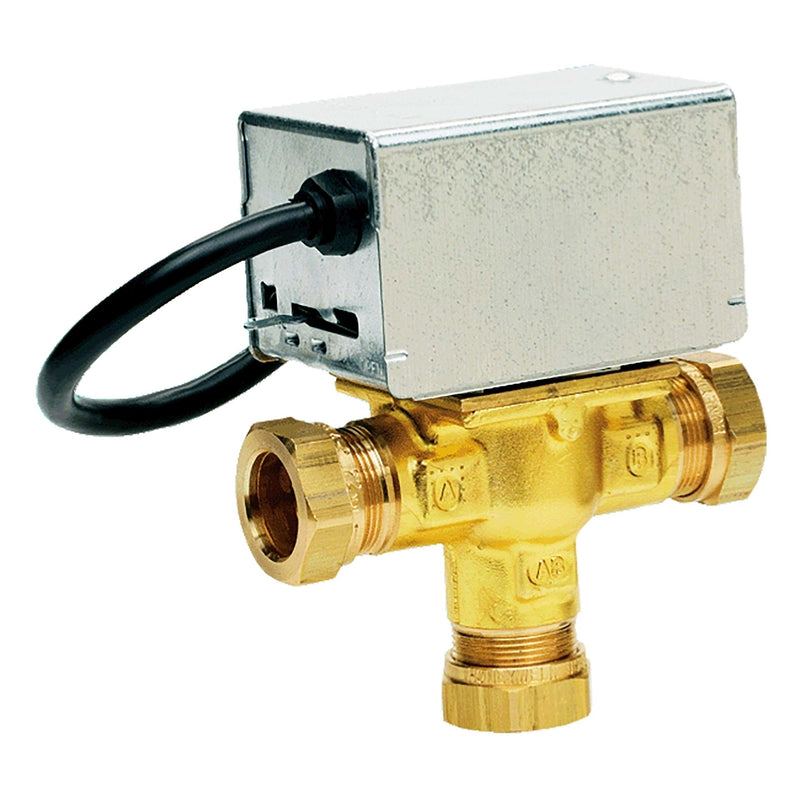 Honeywell V4073A1039/U 22mm 3 Port Mid-Position Valve