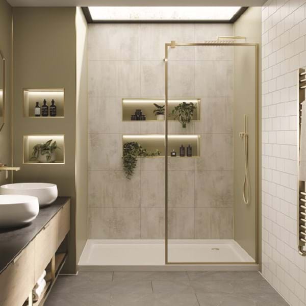 Grant Westfield Multipanel Large Tile Wall Panel - White Gypsum MT637