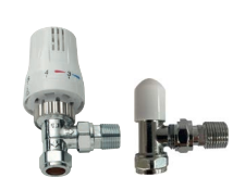 Kartell K-Therm Style Angled Twin TRV Valve Pack