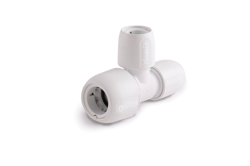 Wavin Hep2o 22mm x 15mm x 15mm Reducing Tee - HD14/22W