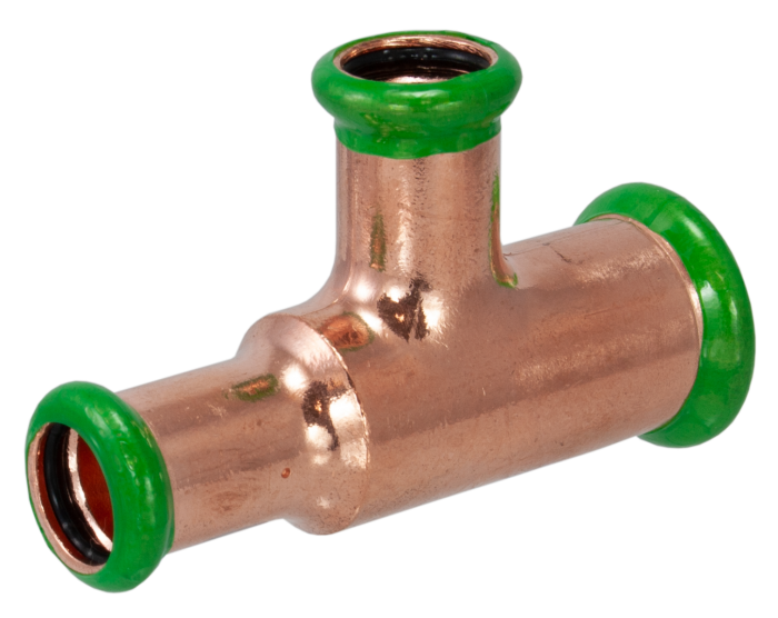 Pegasus M-Profile WRAS Press Fitting 22x15x15mm Tee - 437713