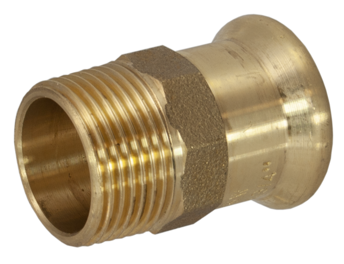 Pegasus M-Profile Press Fitting 22mm x 1" Male Iron Coupler - 435219