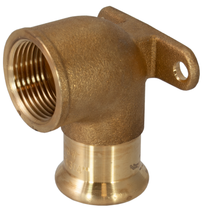 Pegasus M-Profile Press Fitting 15mm x ½" Wall Plate Elbow - 435528