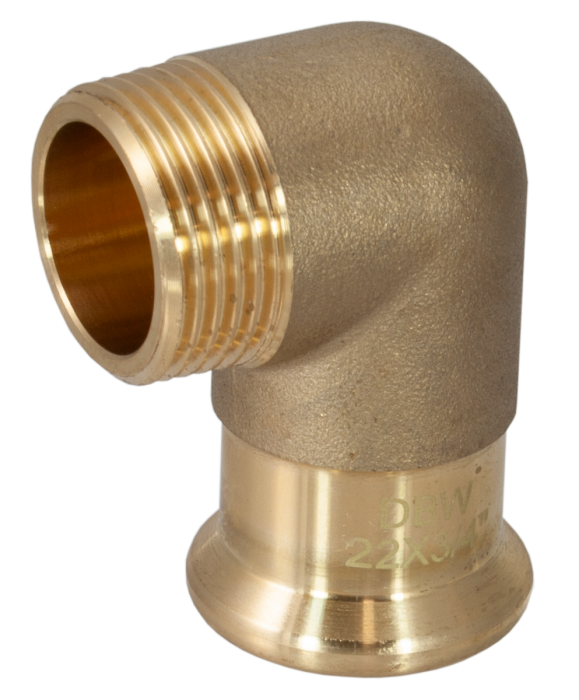 Pegasus M-Profile Press Fitting 28mm x 1" Male Iron Elbow - 436534