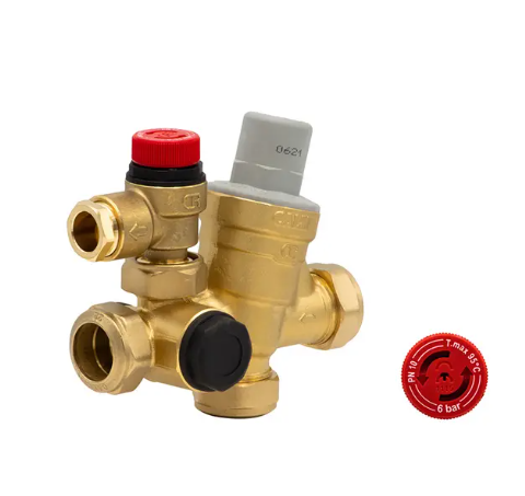 Caleffi 3.5/6 Bar Multibloc Valve - 533003CST KBS023