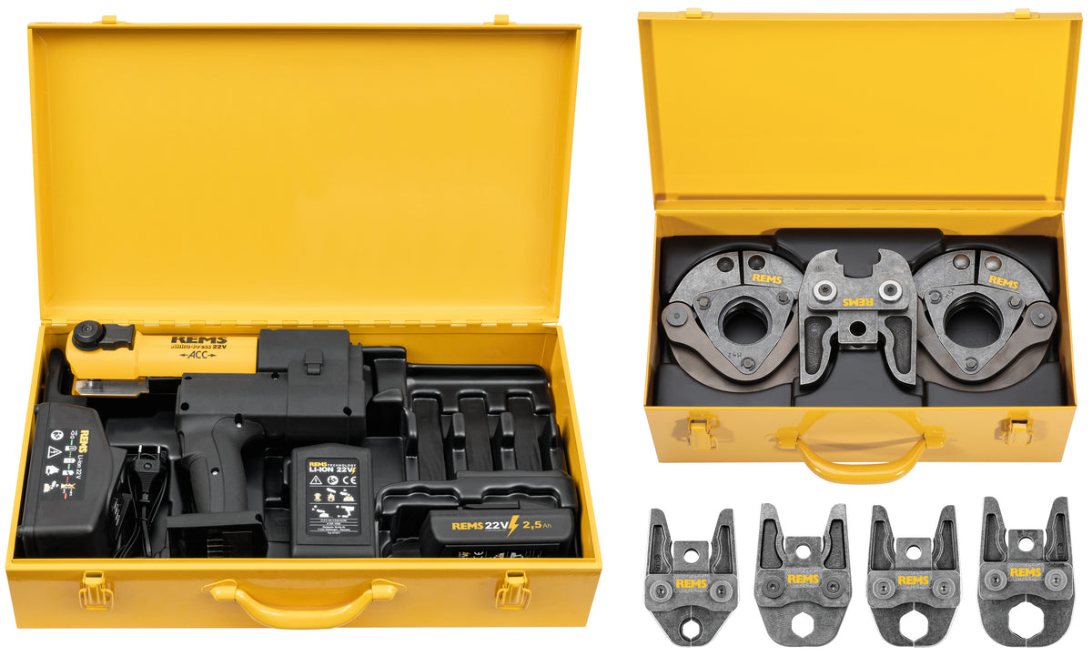 REMS Akku-Press 22V Press-Fit Pistol With Steel Case - 576024 — Kent ...