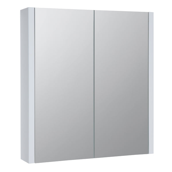 K-Vit Purity 600mm Mirror Cabinet - White - Kent Plumbing Supplies