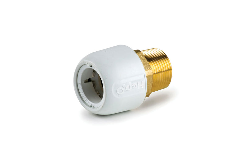 Wavin Hep2o 15mm x ½" Brass Male Adaptor - HX29/15W