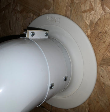 FlueSnug Flue Pipe Collar - 100mm White - PSFLUEWH