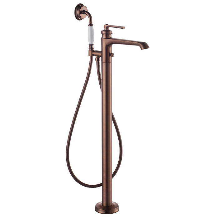 Flova Liberty Oil Rubbed Bronze Floor Standing Bath Shower Mixer - LIFMBSM-ORB