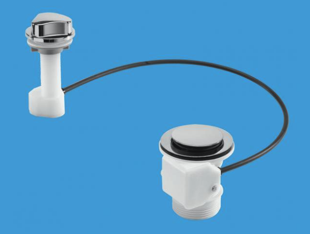 McAlpine 70mm Pop-Up Sink Waste Chrome NO OVERFLOW PUS70-CP - Kent Plumbing Supplies