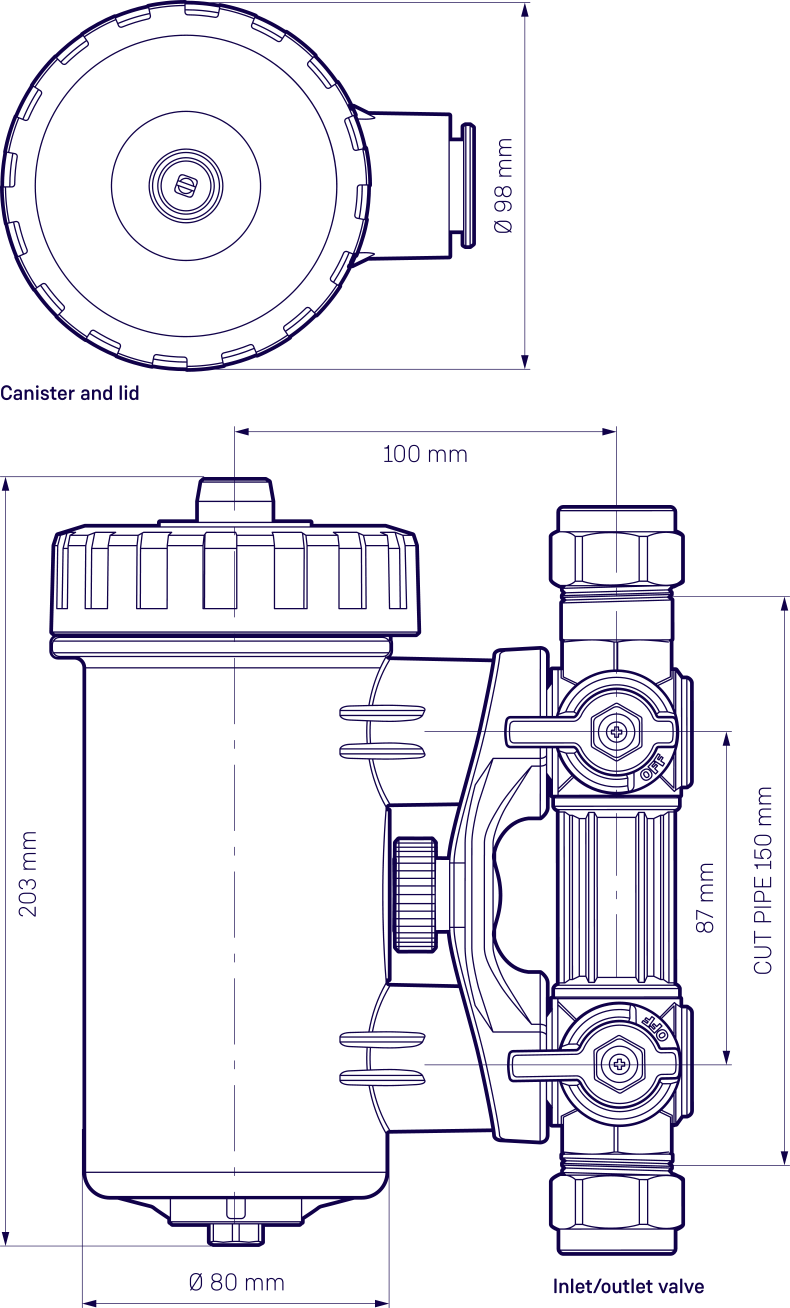 MagnaClean Professional 2 System Filter - 22mm - Kent Plumbing Supplies