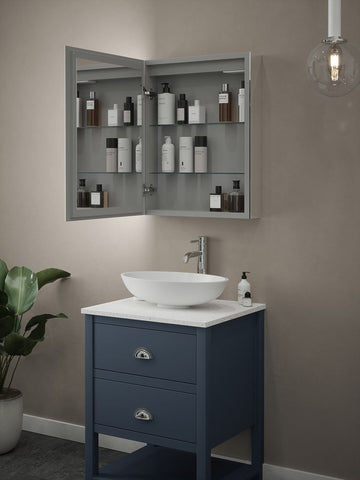 Sycamore Athena Single 500x700mm Tuneable LED Mirror Cabinet With Demister - SY9035