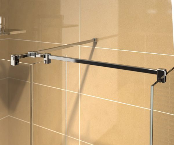 Kudos Ultimate Walk In Wetroom Panel Side Panel Fixing Kit - Chrome